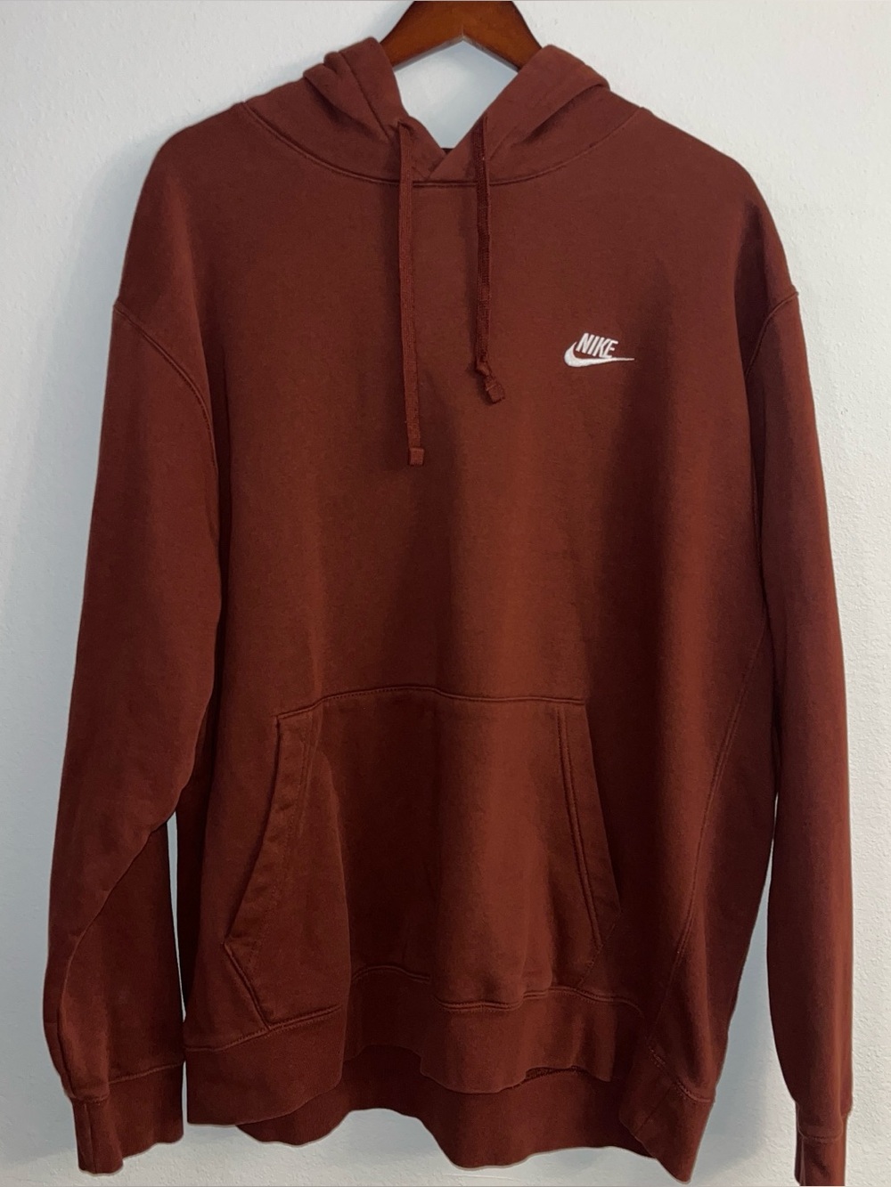 NEW no tags Nike Men's/Unisex Hooded Sweatshirt in Rust XXL